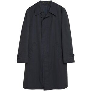 Strobl u.Co (Germany) Vintage Waxed Canvas Revere Collar Balmacaan Coat : L